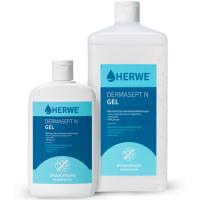 Дизенфицирующий гель для рук Herwe Dermasept N Gel/Херве дермасепт н гель, флакон 150 мл. фото, изображение, баннер