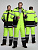 Костюм зимний для дорожника Ультра (тк.Смесовая,210) п/к, лимонный/черный  фото, изображение, баннер