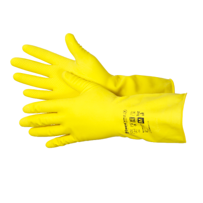 Перчатки латексные хозяйственные NON-cl Gward фото, изображение, баннер