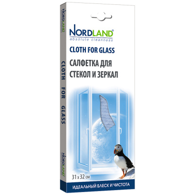 Салфетка для стекол и зеркал Nordland