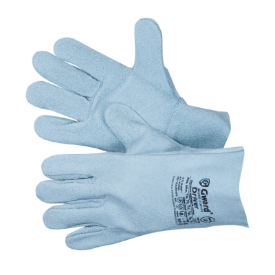 Перчатки Driver спилковые серого цвета без подкладки  фото, изображение, баннер