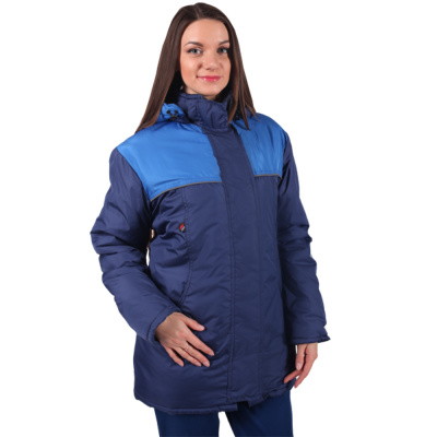 Куртка женская утепленная "Снежинка", тк. 100% п/э фото, изображение, баннер